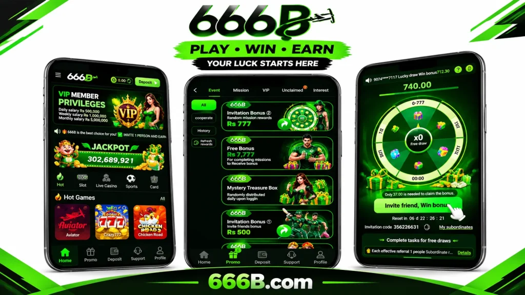 666B Game (Download Real Earning App) In Pakistan 6 666b game app interface